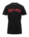 Dsquared2 T-shirts In Black