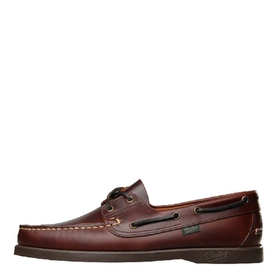 Paraboot Boat Shoes Barth In Red