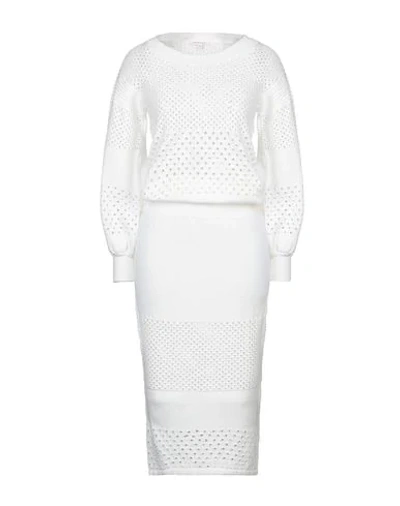 Borbonese Midi Dresses In White