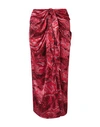 Ganni Long Skirts In Red