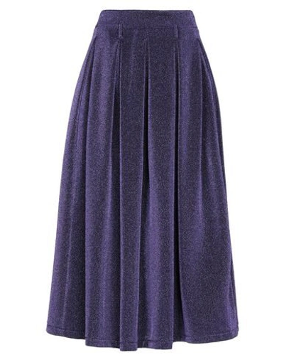 Department Five Midi Skirts In Purple