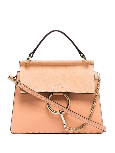 Chloé Small Faye Top-handle Bag In Orange