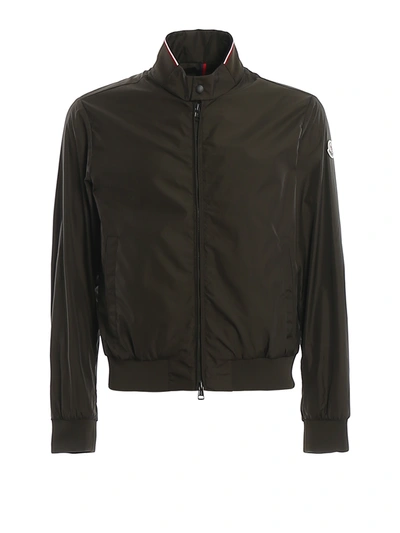 Moncler Reppe Fabric Jacket In Dark Green