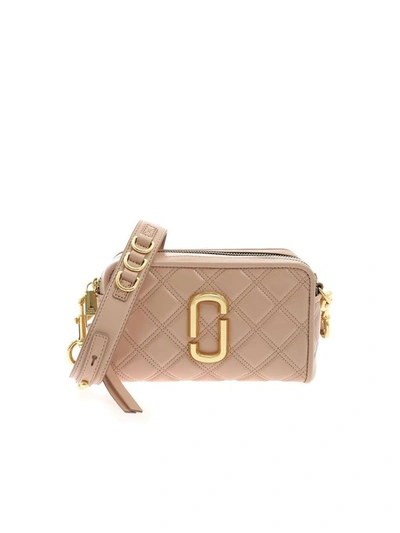 Marc Jacobs The Quilted Softshot 21 Bag In Nude Color In Pink
