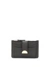 The Marc Jacobs Leather Card Case In Black