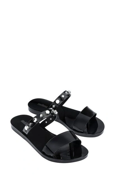 Melissa Women's Love Lip Ii Slip On Sandals In Black Rubber