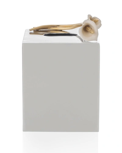 Michael Aram Calla Lily Tissue Box Holder In Silver