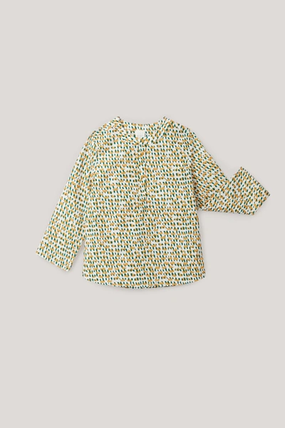 Cos Kids' Printed Grandad Top In White