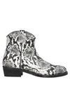 Via Roma 15 Ankle Boots In Light Grey