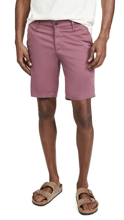 Ag Men's Wanderer Solid Knee-length Shorts In Moderate Ruby
