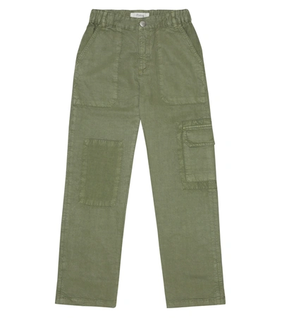 Bonpoint Kids' Nelson Relaxed Trousers In Green