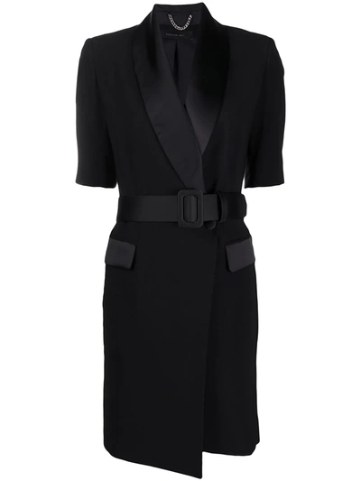 Federica Tosi Wrap-style Blazer Dress In Black