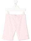 Monnalisa Kids' Logo Straight-leg Trousers In Pink