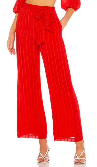 Privacy Please Lola Pant In Scarlet Red