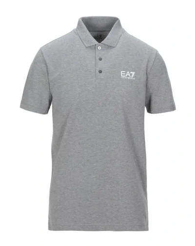 Ea7 Polo Shirts In Grey