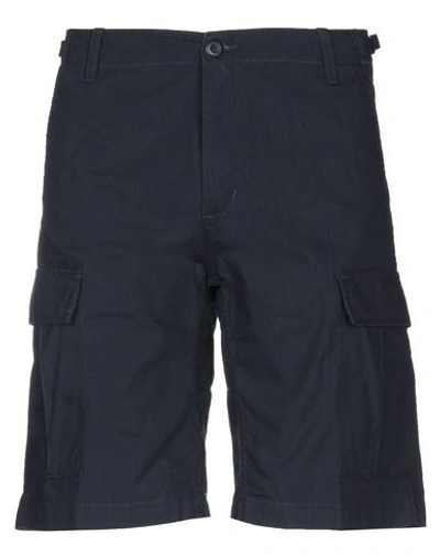 Carhartt Shorts & Bermuda Shorts In Dark Blue