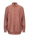 Anderson Linen Shirt In Brown