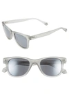 Polaroid 50mm Polarized Sunglasses In Gray/silver Mirror Polarized