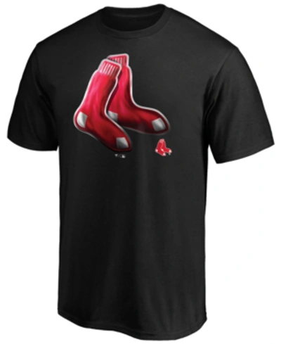 Majestic Boston Red Sox Men's Midnight Mascot T-shirt In Black