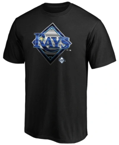 Majestic Tampa Bay Rays Men's Midnight Mascot T-shirt In Black