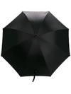 Burberry Monogram Print Umbrella In Black