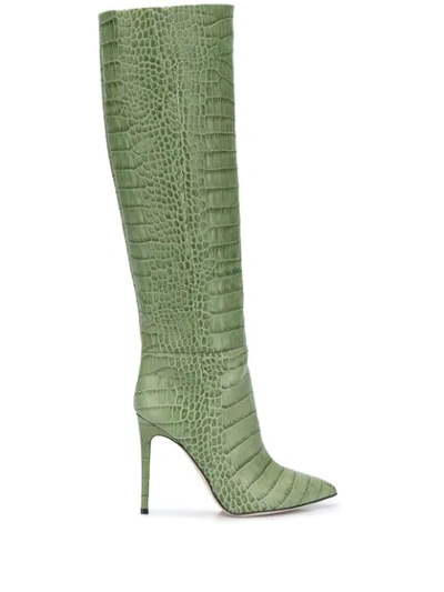 PARIS TEXAS CROCODILE EFFECT 100MM BOOTS 