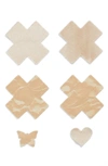 Bristols 6 Nippies By Bristols Six Cross Nipple Covers In Cream