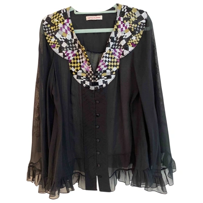 Pre-owned Matthew Williamson Black Polyester Top