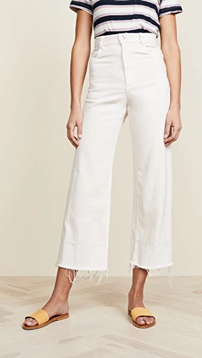 Rachel Comey Legion Cropped Jeans In Dirty White Wash