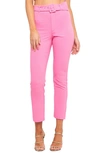 Bardot Therese Buckle Crop Pants In Pink Pop