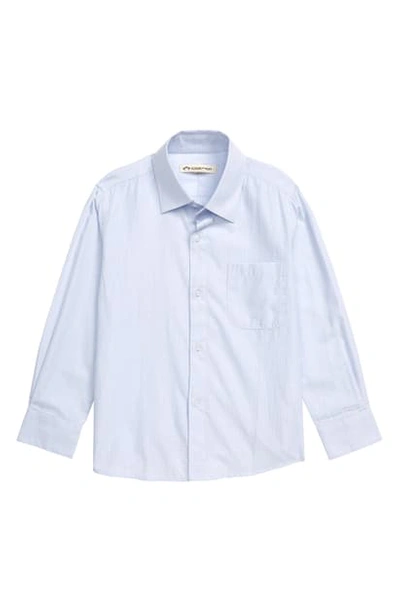 Appaman Kids' Boy's The Standard Check Dress Shirt In Pale Blue Check