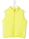 Save The Duck Kids' Gigax Padded Gilet In Green