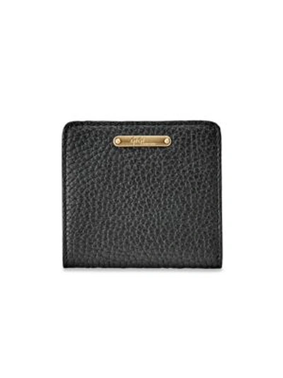 Gigi New York Mini Leather Bi-fold Wallet In Black