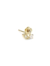 Sydney Evan Women's 14k Yellow Gold & Diamond Marquis Eye Rose Single Stud Earring