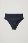 Cos High Waisted Bikini Briefs In Blue