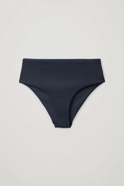 Cos High Waisted Bikini Briefs In Blue