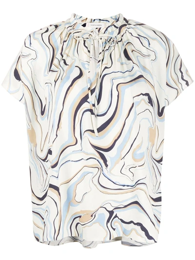 Chinti & Parker All-over Print Blouse In Neutrals