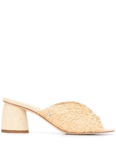 Sam Edelman Women's Sareen Raffia Slide Sandals Women's Shoes In Neutrals