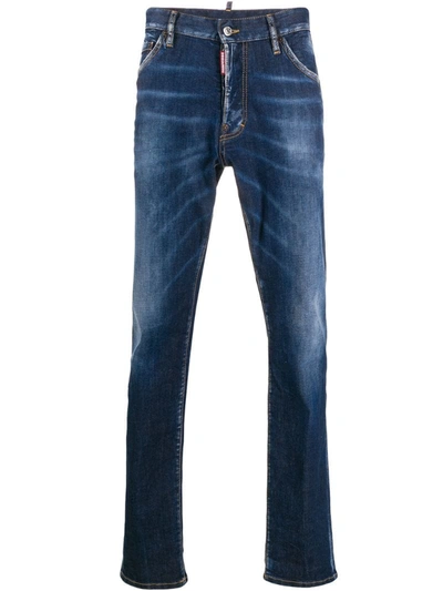 Dsquared2 Men's Cool Guy Dark-wash Skinny Jeans In Blue