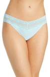 Natori Bliss Perfection Thong (one Size) In Cyan