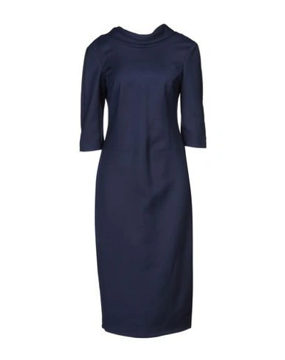 Malloni 3/4 Length Dresses In Dark Blue