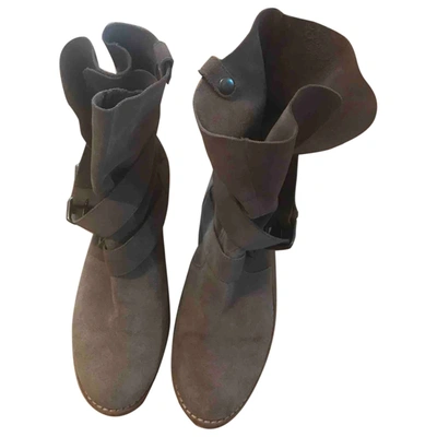 Pre-owned Dolce Vita Riding Boots In Beige