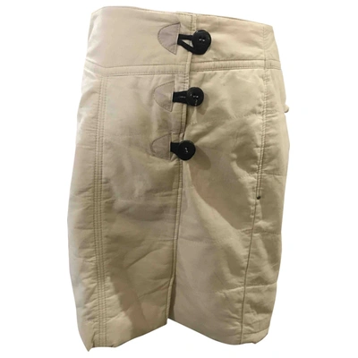 Pre-owned Marc Cain Mid-length Skirt In Beige