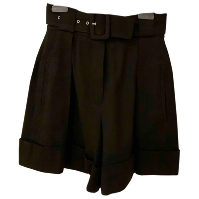 Pre-owned Dior Wool Mini Short In Black