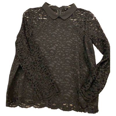 Pre-owned The Kooples Lace Blouse In Black