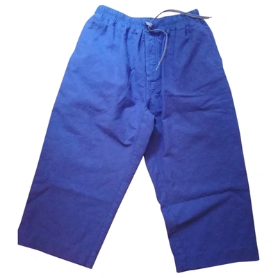 Pre-owned Bernhard Willhelm Trousers In Purple