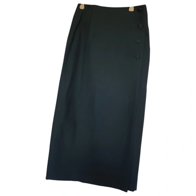Pre-owned Pablo Linen Maxi Skirt In Green
