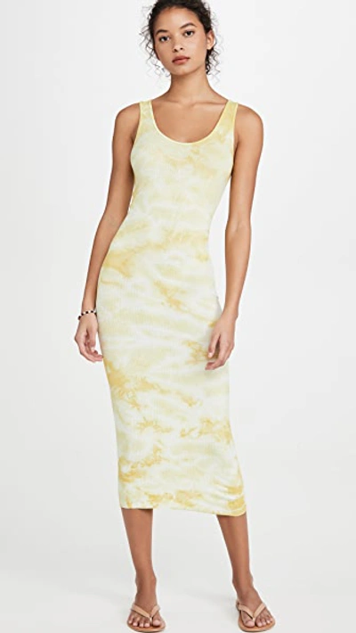 enza costa silk rib tank midi dress Silk Rib Midi Dress