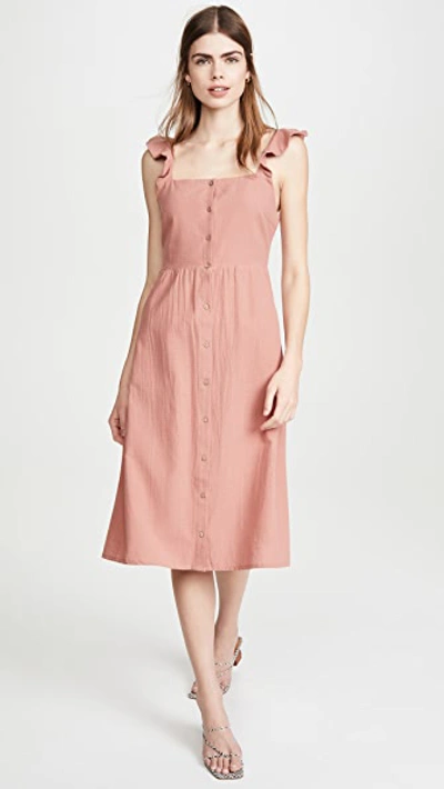 Knot Sisters Amelia Dress In Dusty Rose