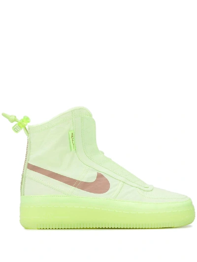 Nike High Sneakers 'air Force 1' Fluo Green